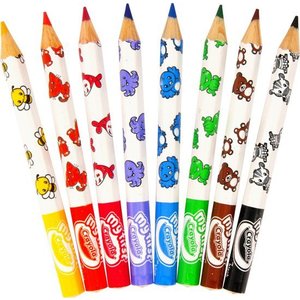 Crayola Dikke kleurpotloden met dierenprint.