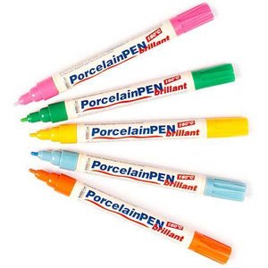 Porselein stiften ( Voorraad 9 stuks OP=OP)