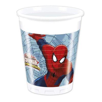 Spiderman bekers 8 stuks