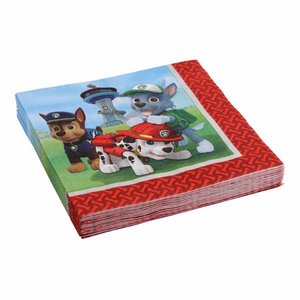 Paw Patrol Servetten 20 stuks (Voorraad 1 verpakking OP=OP)