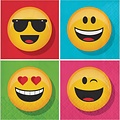 Emoji Servetten 16 stuks (Voorraad: 2 verp. OP = OP)