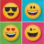 Emoji Servetten 16 stuks (Voorraad: 1 verp. OP = OP)