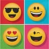 Emoji Servetten 16 stuks (Voorraad: 1 verp. OP = OP)