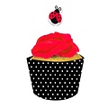 Cupcake wrap lieveheersbeestje 12 stuks (Voorraad 13 verp. OP=OP)