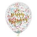Ballonnen confetti Happy Birthday