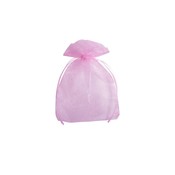 Organza zakje licht roze (10 x 15 cm)