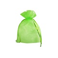 Organza zakje appelgroen ( 12,5 x 17,5 cm)