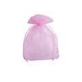 Organza zakje licht roze (12,5 x 17,5 cm)