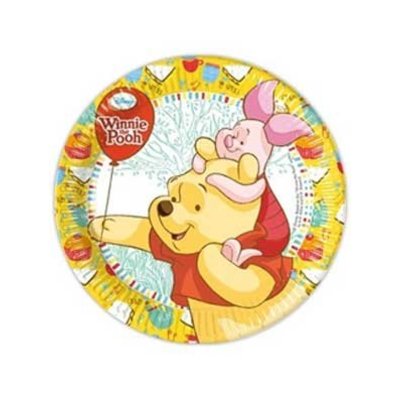 Bordjes Winnie the Pooh 8 stuks (voorraad: 2 sets)