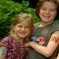 Glitter tattoos