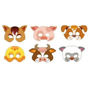 Masker dieren ( Voorraad 29 stuks OP = OP )