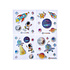 Stickervel space glitter