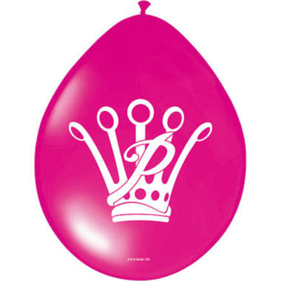 Ballonnen Prinses 6 stuks ( Voorraad 12 sets  OP=OP)