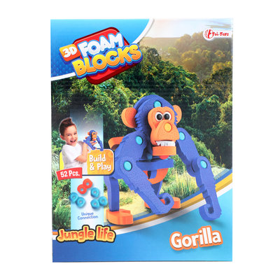 Foampuzzel gorilla (voorraad 20 stuks OP = OP)