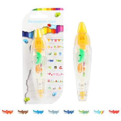 Roller met decoratietape (4 meter!) ( voorraad 11 stuks OP = OP)