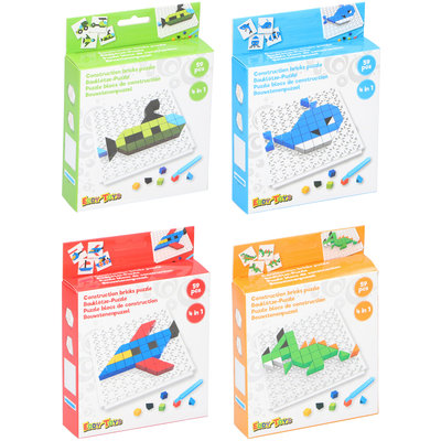 Puzzel bouwsteentjes 59-delig (voorraad 10 stuks OP = OP)