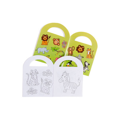 Kleurboekje met stickersheet Dieren