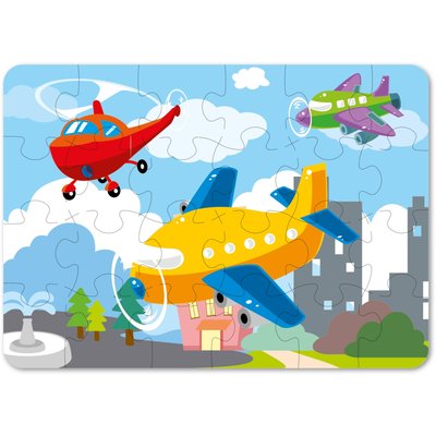 Puzzel voertuigen (voorraad 23 stuks OP = OP)