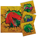 Dinosaurus servetten 16 stuks