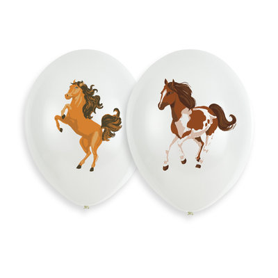 Paarden ballonnen 6 stuks