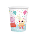 Peppa Pig bekers 8 stuks