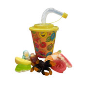 Drinkbeker 3D Smiley incl. snoep