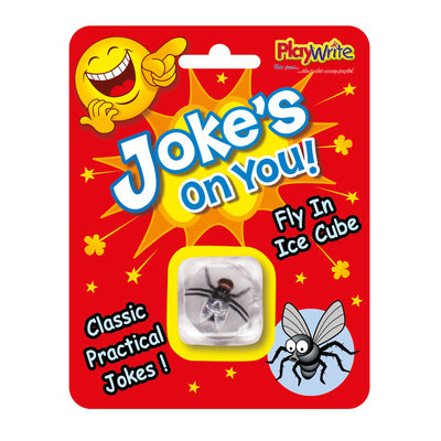 Ijsklontje met nepvlieg ( voorraad 125 stuks OP = OP)