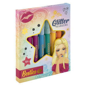 BESTIES Glittermarkers ( 8 stiften)