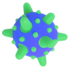 Meteoor bal 6 cm (voorraad 22 stuks OP = OP)