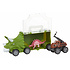 Dino truck pull back + auto ( Voorraad 85 stuks OP =OP)