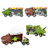 Dino truck pull back + auto ( voorraad 6 stuks OP = OP)