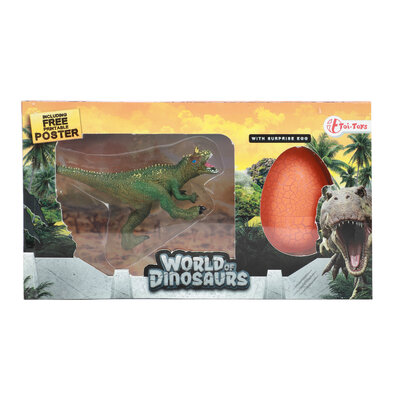Dino met verrassingsei ( voorraad 50 stuks OP = OP)