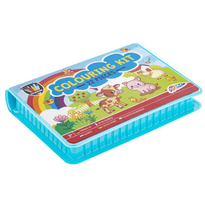 Kleurkit roze/ blauw ( voorraad roze: 66 stuks, voorraad blauw: 34 stuks OP = OP)