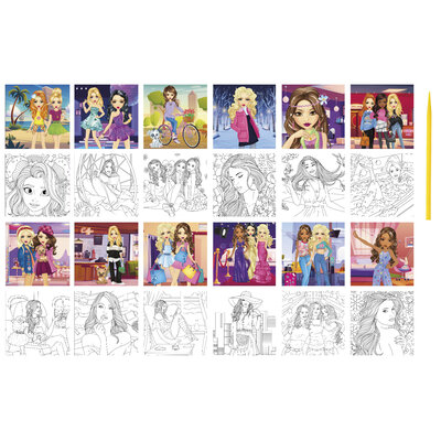 Scratch & Kleurboek Besties ( voorraad 42 stuks OP = OP)