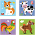 Stapel blokpuzzel boerderijdieren 24 mnd+