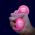 Glow in the dark anti stress bal 6 cm ( voorraad 396 stuks OP = OP)