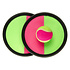 Catch bal Roze- Groen ( voorraad 3 stuks OP = OP)