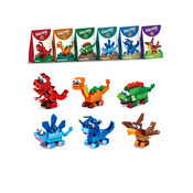 Bouwsteentjes Dino ( voorraad 18 stuks OP = OP)
