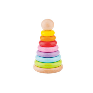 Stapeltoren regenboog 12 mnd+