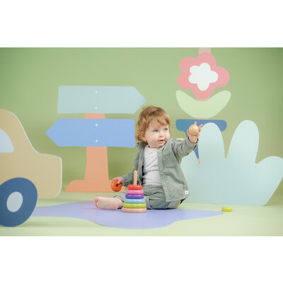 Stapeltoren regenboog 12 mnd+