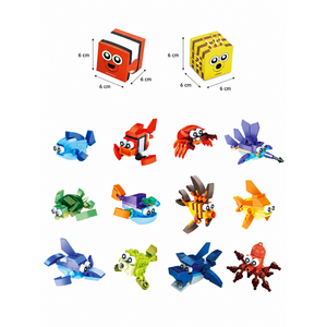 Zeedieren bouwsteentjes