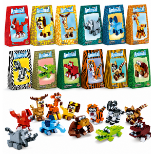 Jungle dieren bouwsteentjes