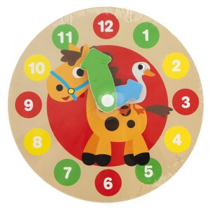 Houten Klokje met Print 14 cm