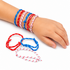Vriendschap armband rood- wit - blauw