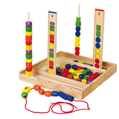 Kralenspel kleur- en vormherkenning 3+