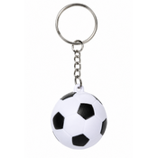 Voetbal Sleutelhanger Soft Zwart-Wit