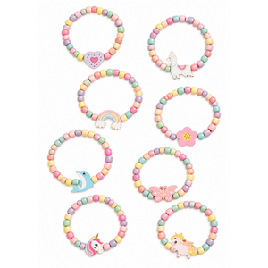 Houten armbandje pastel