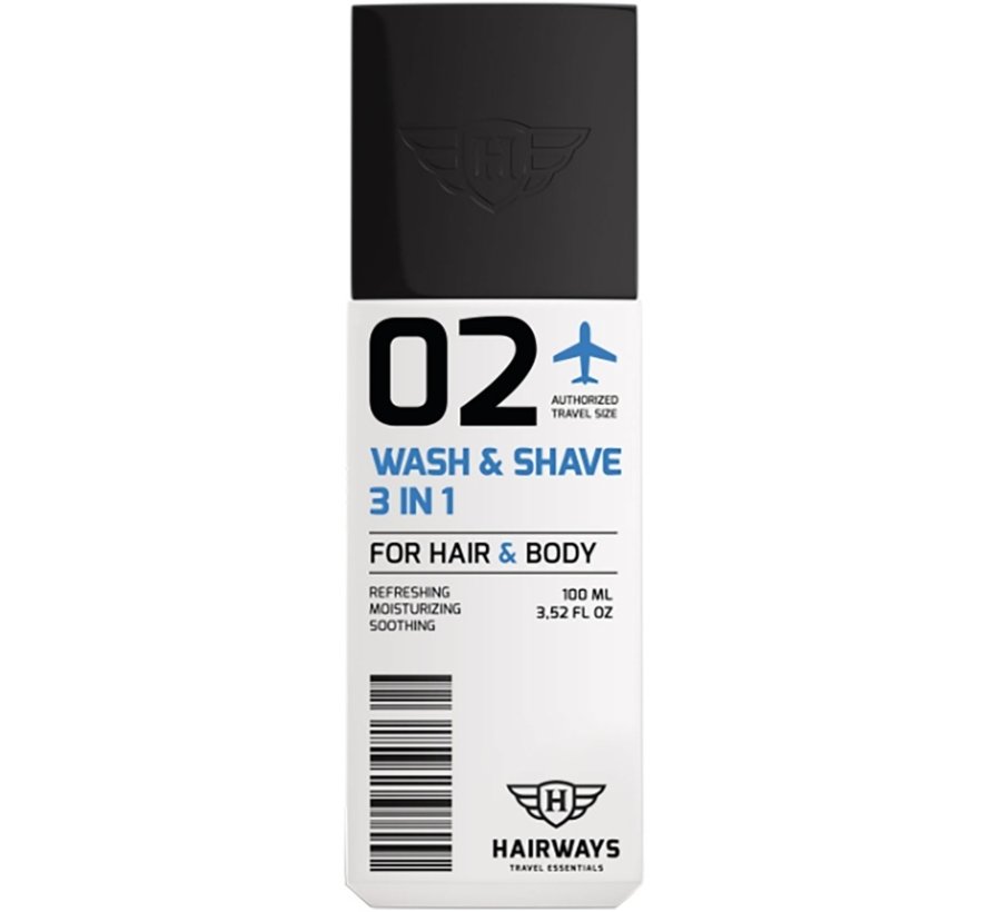 02 - Wash & Shave 3 In 1 - 100 ml