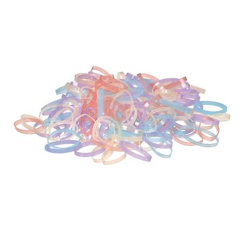 Sibel PRIMROSE Elastic Hair Bands Pastel Colors 500st.