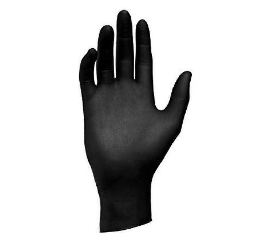 Handschoenen Nitrile Zwart Maat S Poedervrij